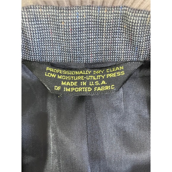 Brooke & Deane Mens Gray 2 Piece Suit Blazer Jacket and Trousers Made in USA - Picture 4 of 11